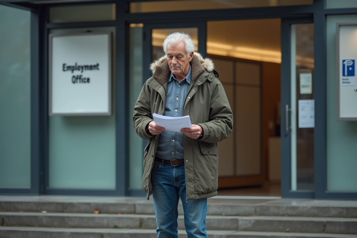 Homme vérifiant ses documents à l