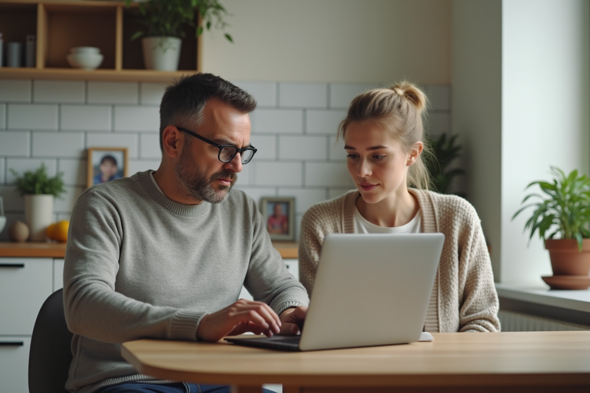 Homme d'âge moyen discutant avec une spécialiste informatique